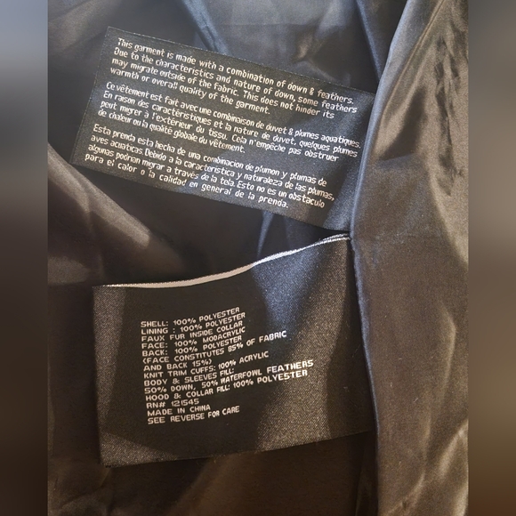 NWT London Fog Black Parka - Picture 7 of 9